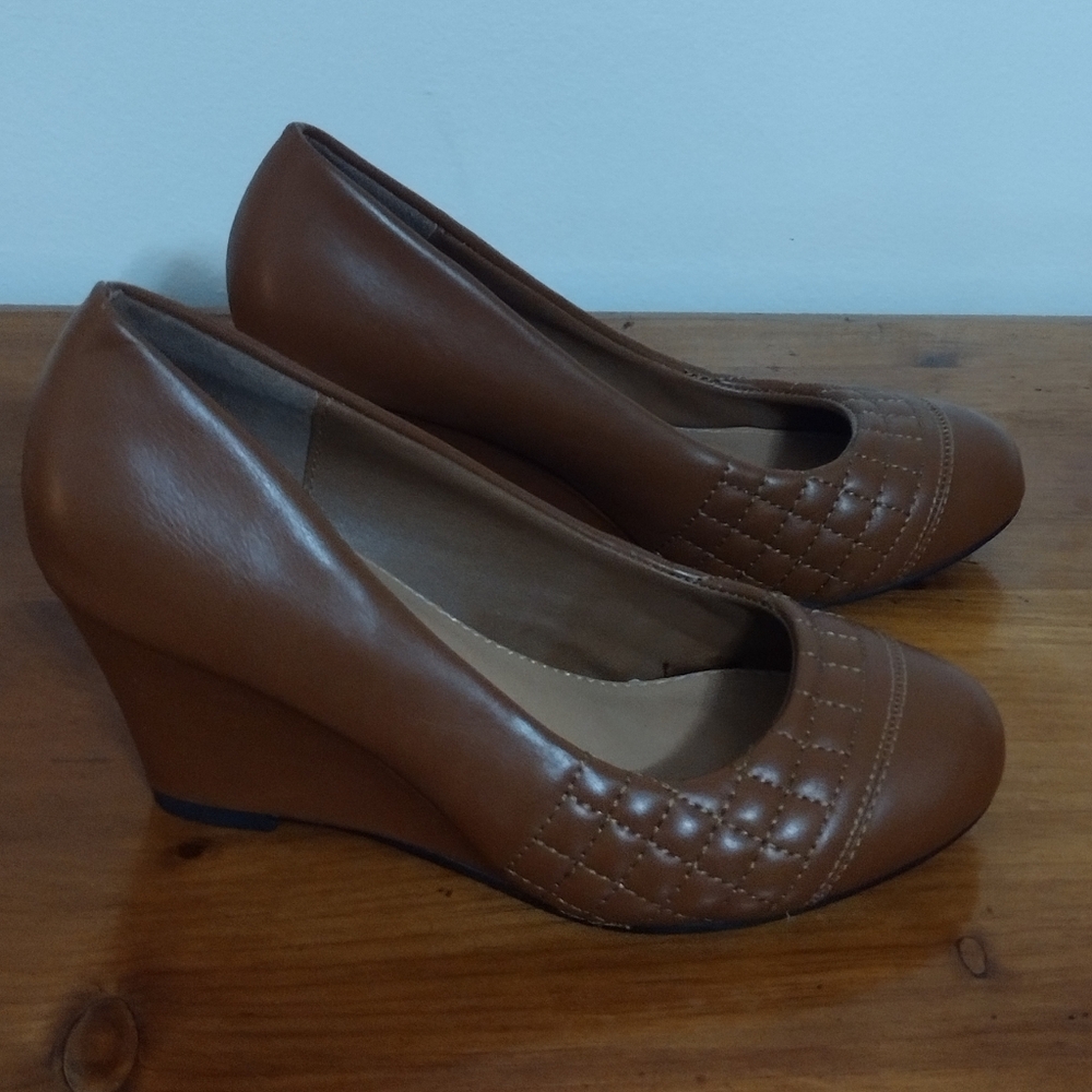 Wedge Brown Elegant Women Shoes